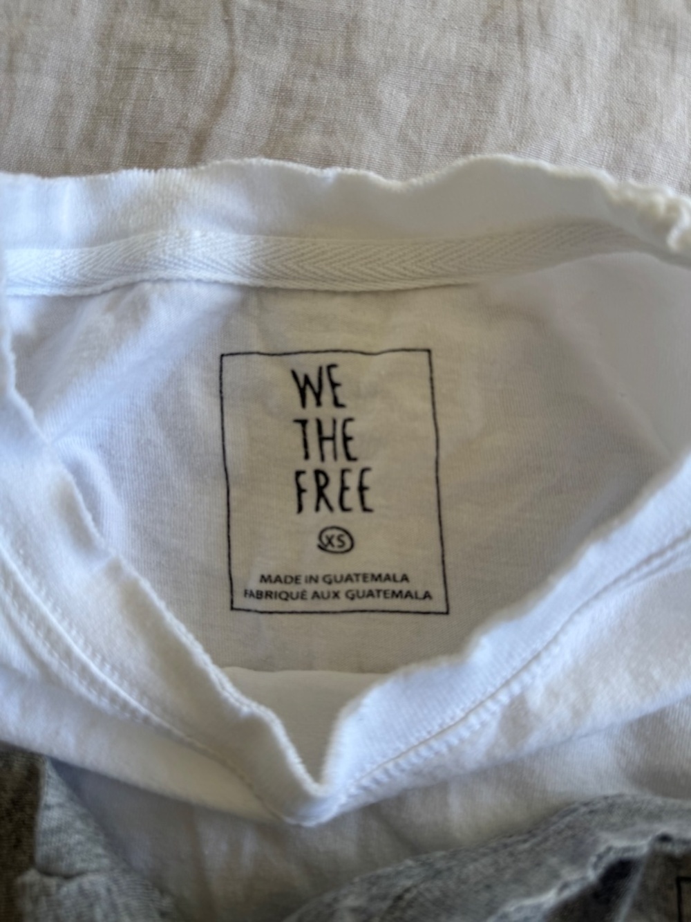 Free People We The Free Perfect Tee Bundle 3 Crop Tops Black Gray White - Picture 9 of 11